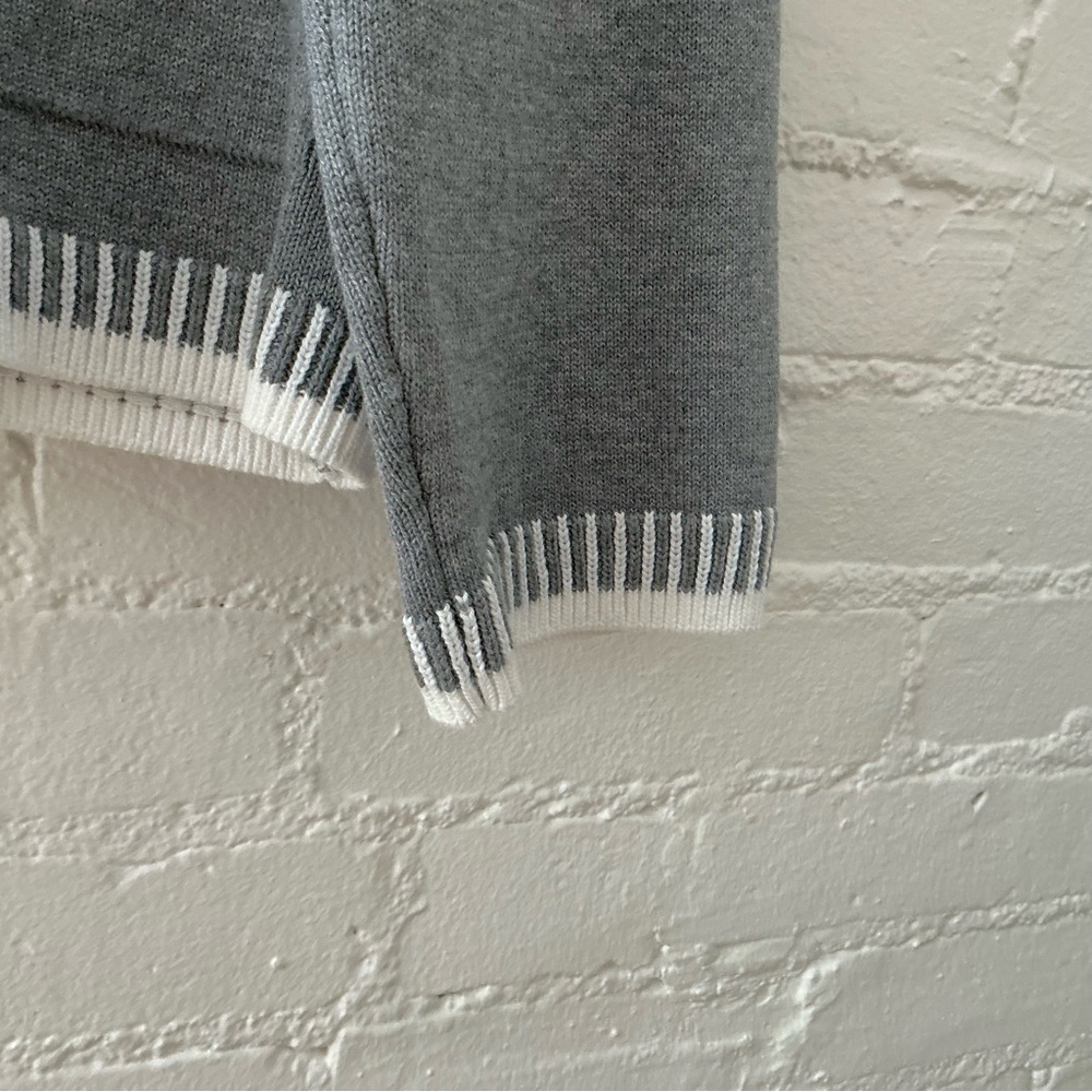PrettyGarden Long Sleeve Relaxed Fit Gray Knit Cardigan Button Up Sweater Preppy - Picture 4 of 11